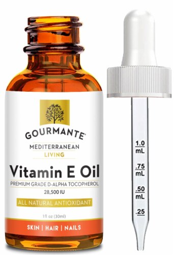 Gourmante 100% Natural Vitamin E Oil - For Skin, Hair and Nail Health, 1 -  Harris Teeter