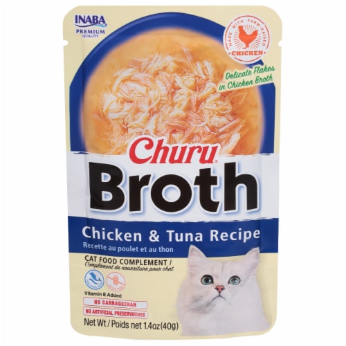 Inaba® Churu® Broth Chicken & Tuna Recipe Wet Cat Food Perspective: front
