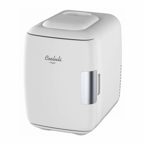 Cooluli Classic 4 Liter Portable Compact Mini Fridge - White Perspective: front