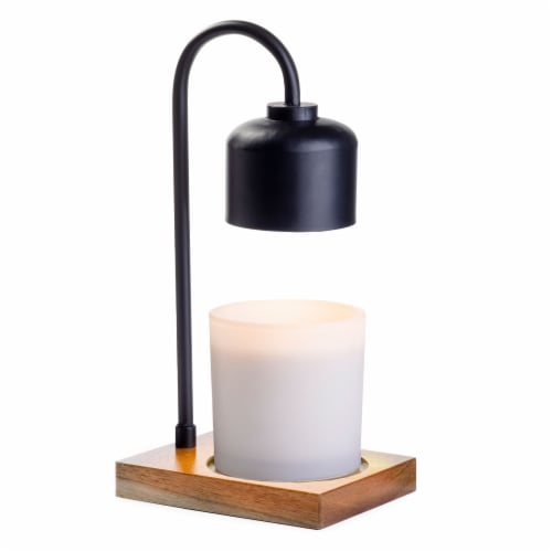 Candle Warmers Arched Wooden Candle Warmer Lap - Black Perspective: front