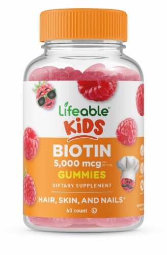 Lifeable® Biotin for Kids Gummies - Hair Skin And Nails Growth - 60 ...