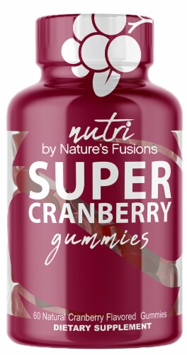 Nutri Super Cranberry Dietary Supplemet Gummies Perspective: front