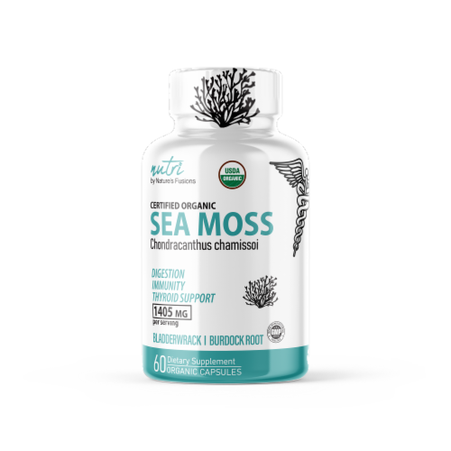 Nutri Irish Sea Moss Supplement Perspective: front