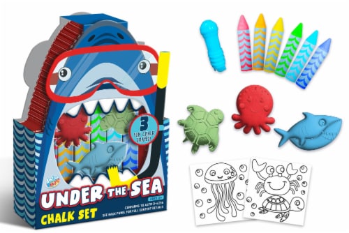Anker Art Under the Sea Sea Creature Chalk Set Perspective: front