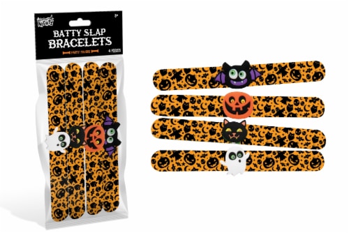 Spooky Nightz™ Anker Play Batty Slap Bracelets Perspective: front