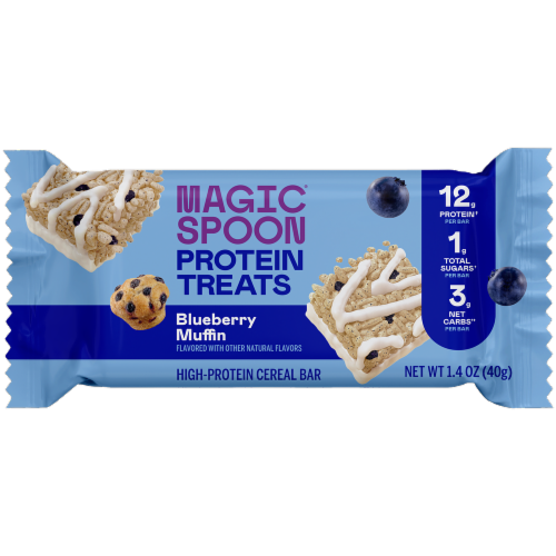 Magic Spoon® Blueberry Muffin High-Protein Cereal Bar Perspective: front