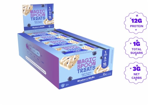 Magic Spoon® Blueberry Muffin High Protein Bars Perspective: front