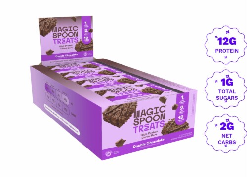 Magic Spoon® Double Chocolate Protein Cereal Bar Treats Perspective: front