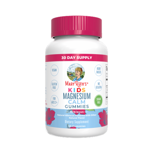 MaryRuth's® Kids Hibiscus Magnesium Calm Gummies Perspective: front