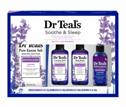 Dr Teal's® Soothe & Sleep Lavender Regimen Bath Set Perspective: front
