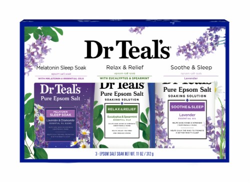 Dr Teal's® Bath & Body Soak Salt Gift Set Perspective: front