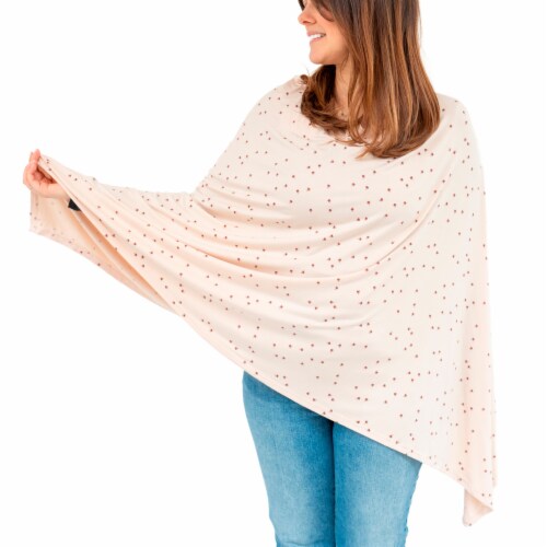 WeeSprout Nursing Cover for Breastfeeding, Soft & Breathable Nursing Poncho Perspective: front