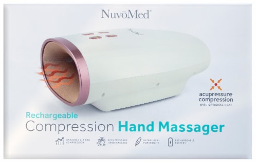 NuvoMed® Rechargeable Compression Hand Massager Perspective: front