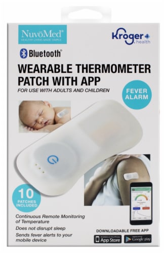 NuvoMed Wearable Thermometer Patch + App, 10 ct - Kroger