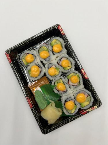 Wabisan Asian Foods Kosher Spicy California Maki Sushi Perspective: front