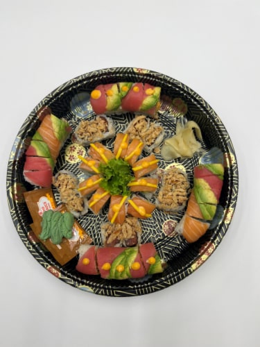Wabisan Asian Foods Kosher Sushi Ume Platter Perspective: front