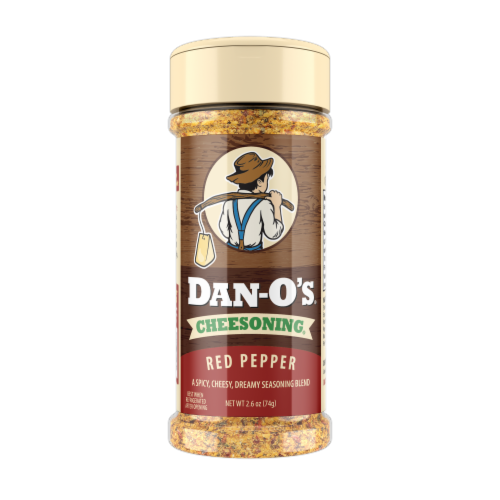 Dan-O's® Red Pepper Cheesoning® Perspective: front