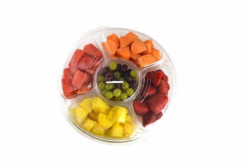 Fresh Kitchen Dip & Large Fruit Tray Perspective: front