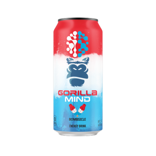 Gorilla Mind® Bombsicle Energy Drink Perspective: front