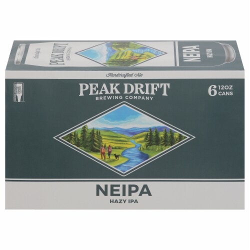 Peak Drift Brewing Company Neipa Hazy IPA Domestic Beer Perspective: front