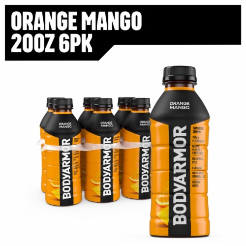 BODYARMOR® Sports Drink Orange Mango Bottles Perspective: front