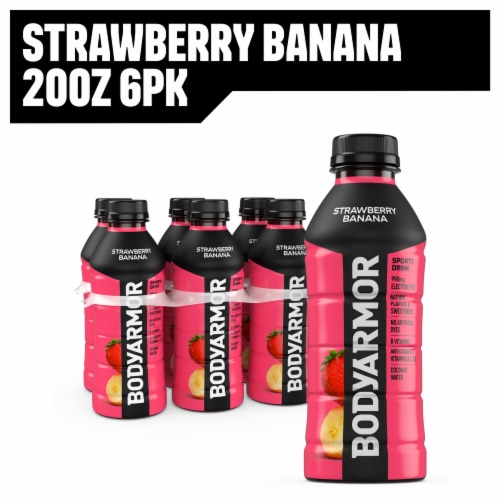 BODYARMOR® Sports Drink Strawberry Banana Bottles Perspective: front