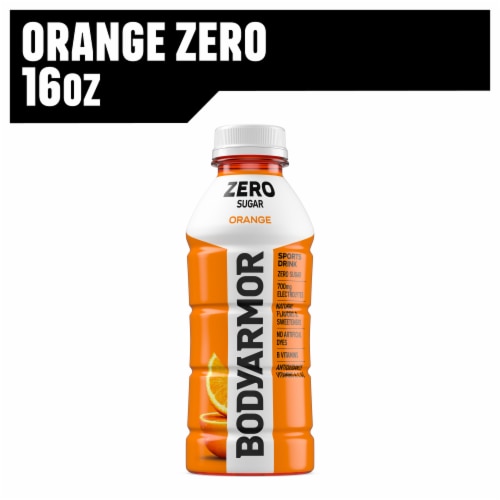 BODYARMOR® Orange Zero Sugar Sports Drink Bottle Perspective: front