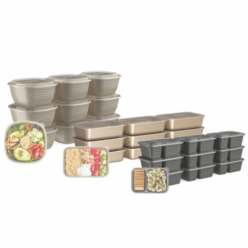 Bentgo Prep 60-Piece Meal Prep Kit Gleam Metallics Collection