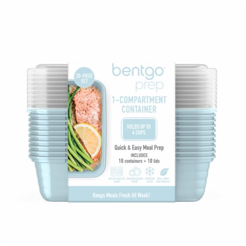 Bentgo® Prep Compartment Container - Blue Perspective: front