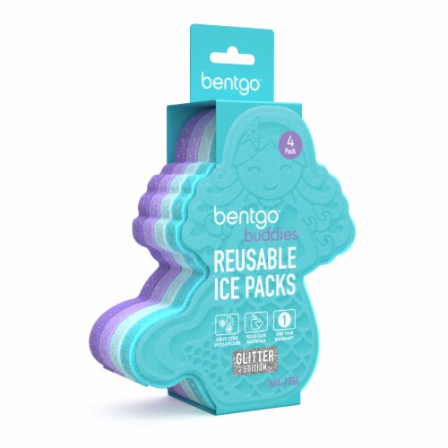 Bentgo Mermaid 4 Pack Ice Pack Perspective: front