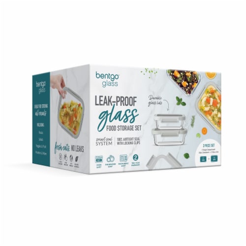 Bentgo Leak-Proof Glass Food Storage Set, 2 pc - Foods Co.