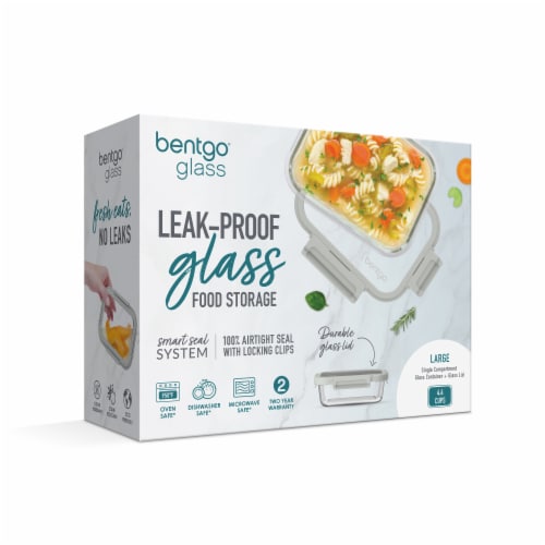 Bentgo Leak-Proof Glass Food Storage Container Perspective: front