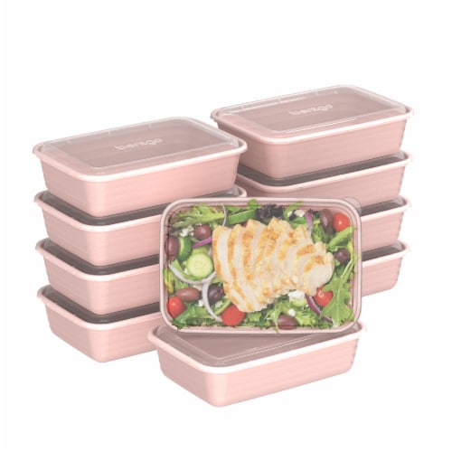Bentgo Prep 1 Compartment Food Storage Container - Peony Glitter Perspective: front