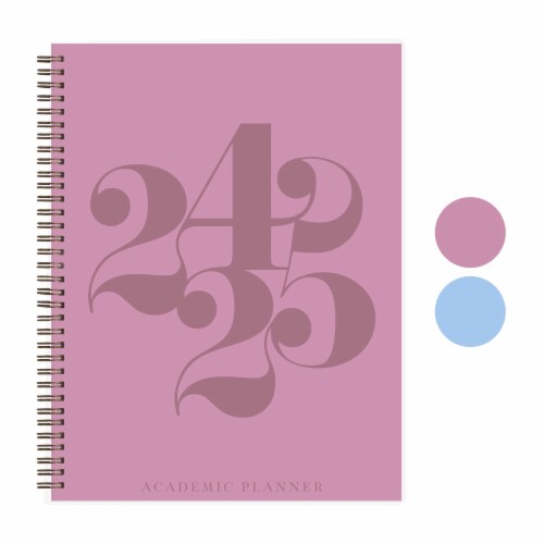 Rileys co curly planner 2024 2025 academic year 18 month planner 8 5