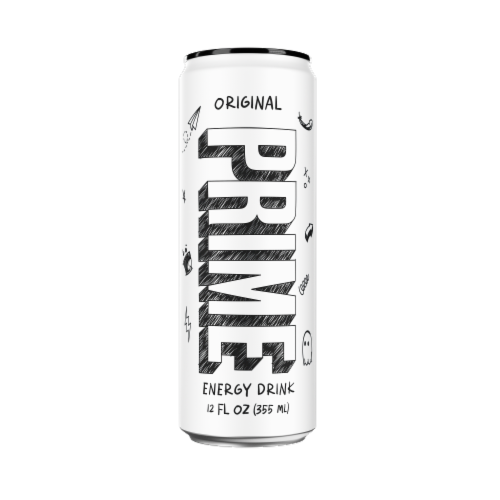 Prime Original Energy Drink Can Perspective: front