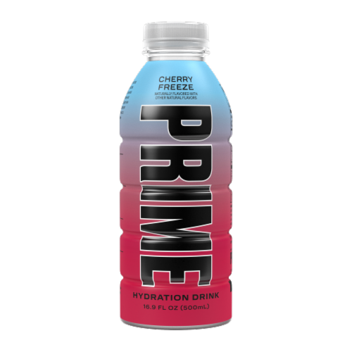Prime Hydration Cherry Freeze Sports Drink Bottle Perspective: front