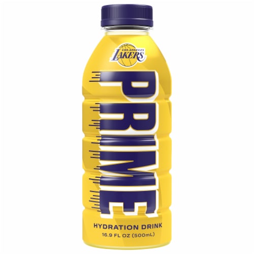 Prime LA Lakers Hydration Bottle Perspective: front