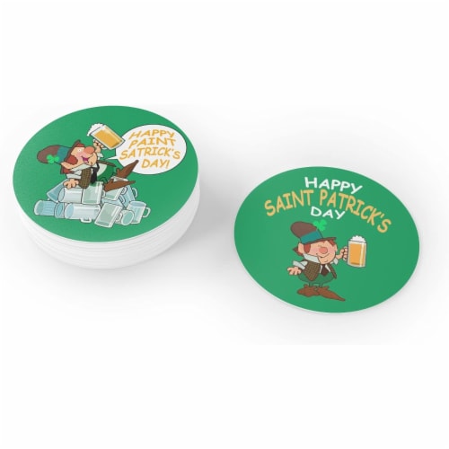 kreative kiwi st patricks day shamrock coaster
