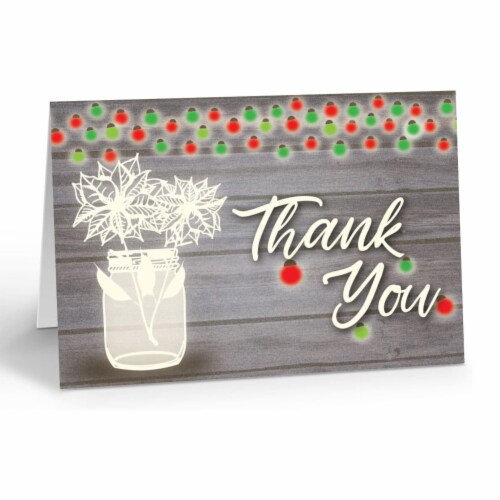 Stonehouse Collection Rustic Holiday Thank You - 10 Boxed Note Cards ...