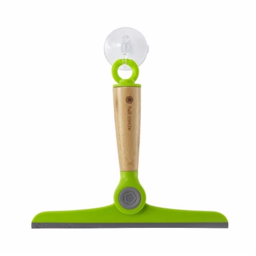 Full Circle® Wipe Out Pivoting Squeegee - Green Perspective: front