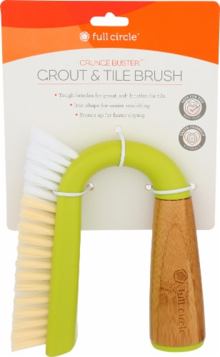 Full Circle® Grunge Buster Grout and Tile Buster - Green/Brown Perspective: front