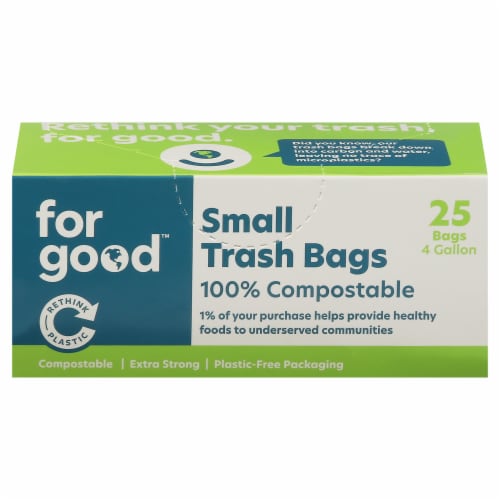 For Good™ Compostable Trash Bags Perspective: front