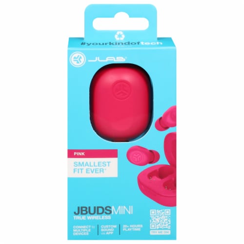 JLab® Audio JBuds Mini True Wireless Earbuds - Pink Perspective: front