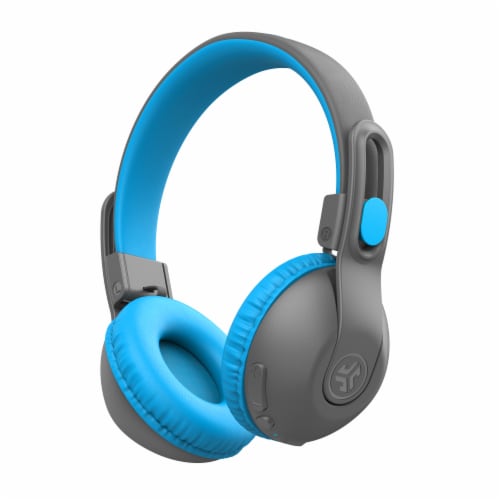 JLab JBuddies Studio 2 Wireless Headphones - Blue / Gray Perspective: front