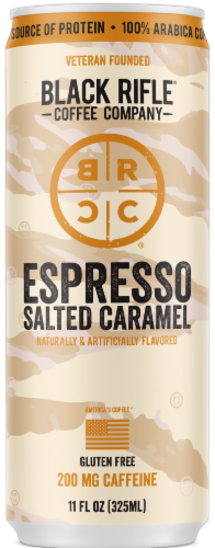 Black Rifle® Espresso Salted Caramel Iced Coffee Can Perspective: front