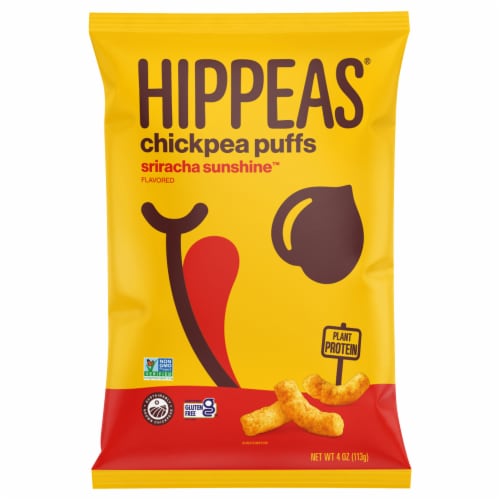 Hippeas® Non-GMO Sriracha Sunshine Chickpea Puffs Perspective: front