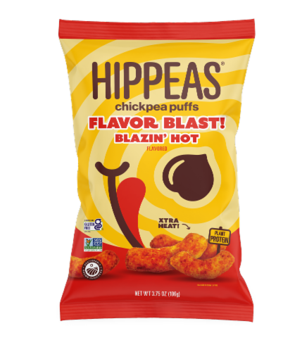 Hippeas® Flavor Blast! Blazin' Hot Chickpea Puffs Perspective: front