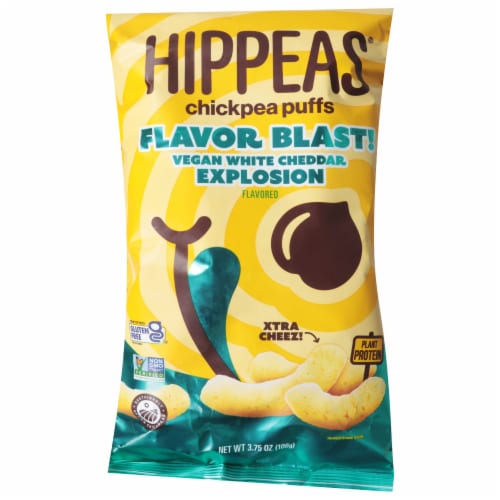 Hippeas® Flavor Blast! Vegan White Cheddar Explosion Chickpea Puffs Perspective: front