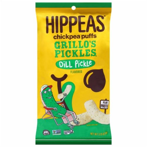 Hippeas® Grillo's Pickle® Dill Pickle Chickpea Puffs Perspective: front