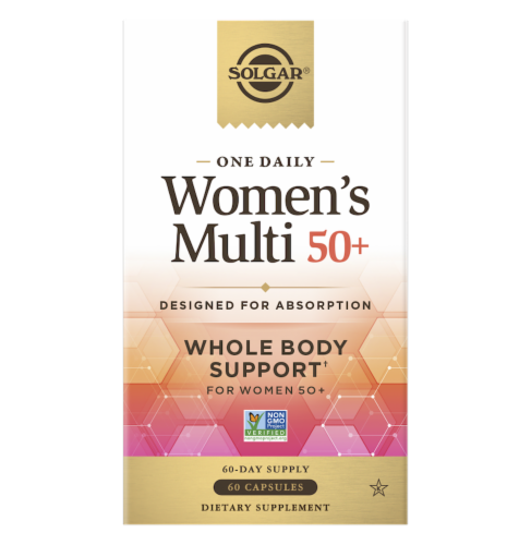 Solgar® Women's 50 + Multivitamin 60 Capsules Perspective: front